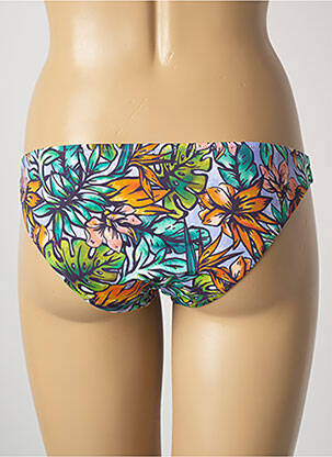 Bas de maillot de bain imprimé fleurs culotte vert PRINCESSE TAM-TAM femme