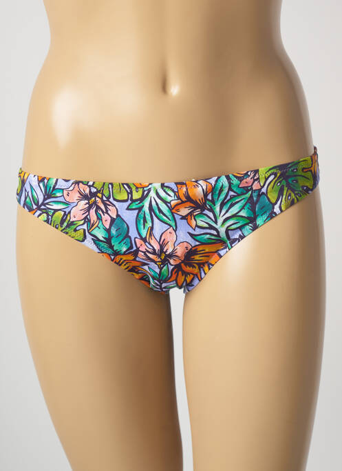 Bas de maillot de bain imprimé fleurs culotte vert PRINCESSE TAM-TAM femme