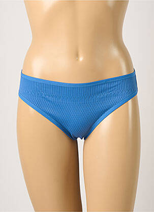 Bas de maillot de bain tissage texturé culotte bleu PRINCESSE TAM-TAM femme
