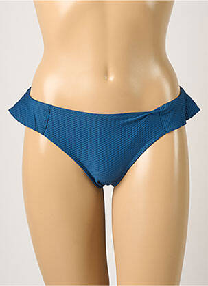Bas de maillot de bain tissage texturé bikini bleu PRINCESSE TAM-TAM femme
