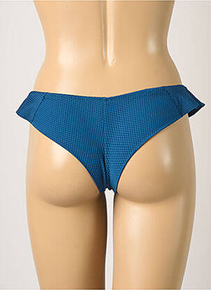 Bas de maillot de bain tissage texturé bikini bleu PRINCESSE TAM-TAM femme