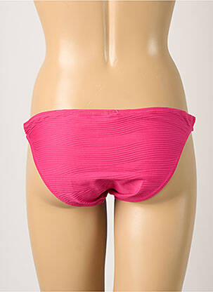 Bas de maillot de bain tissage texturé culotte rose PRINCESSE TAM-TAM femme