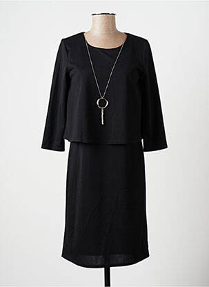 Robe mi-longue noir DIANE LAURY pour femme