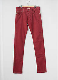 Pantalon slim stretch taille normale rouge SERGE BLANCO homme