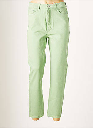 Jean coupe mom poches taille haute vert TIFFOSI femme