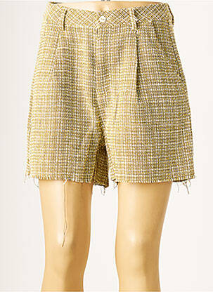 Short taille à pinces taille haute vert TIFFOSI femme