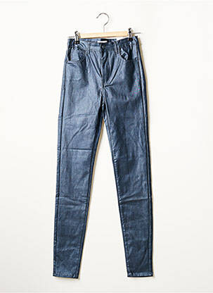 Pantalon slim taille haute taille ajustable bleu TIFFOSI fille
