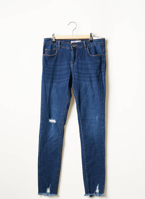 Jeans skinny stretch taille ajustable bleu TIFFOSI fille