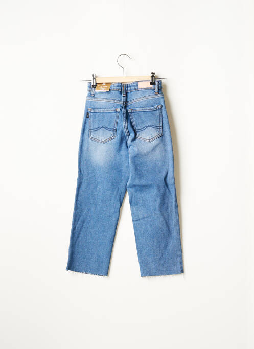 Jeans coupe droite stretch taille ajustable bleu TIFFOSI fille