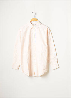 Chemisier tissage popeline manches longues rose TIFFOSI fille