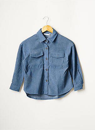 Chemisier poches poitrine manches longues bleu TIFFOSI fille
