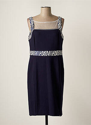 Robe mi-longue sans manche sans manche bleu ANNE FONTAINE femme