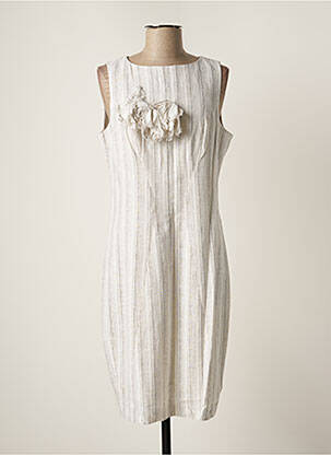 Robe mi-longue sans manche sans manche beige ANNE FONTAINE femme