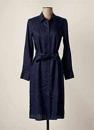 Robe mi-longue manches longues manches longues bleu COMPTOIR DES COTONNIERS femme