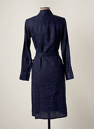 Robe mi-longue manches longues manches longues bleu COMPTOIR DES COTONNIERS femme
