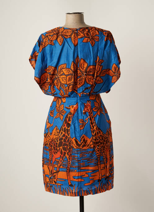 Robe mi-longue bleu VICTORIO & LUCCHINO pour femme