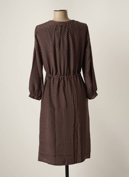 Robe mi-longue marron COMPTOIR DES COTONNIERS pour femme