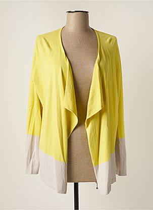 Veste casual manches longues jaune ELENA MIRO femme