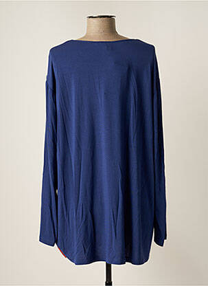 Tunique manches longues imprimé fantaisie bleu ELENA MIRO femme