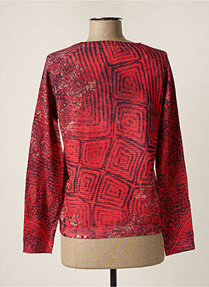 Pull coupe cintrée manches longues rouge LA FIANCEE DU MEKONG femme