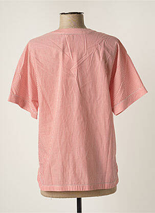 Chemisier coupe droite manches courtes rouge COMPTOIR DES COTONNIERS femme