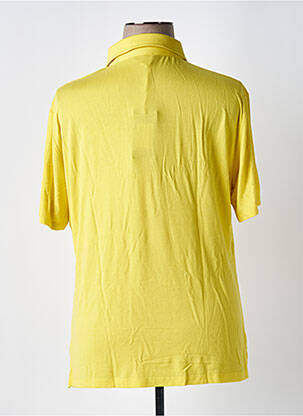 Polo stretch manches courtes jaune ELENA MIRO femme