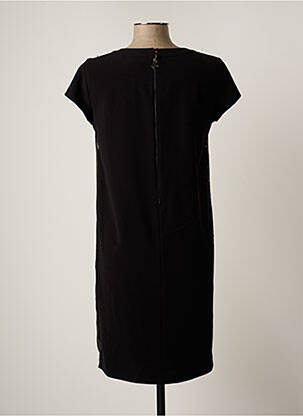 Robe mi-longue manches courtes manches courtes noir TRUSSARDI JEANS femme