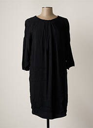 Robe mi-longue coupe fluide manches longues noir TRUSSARDI JEANS femme