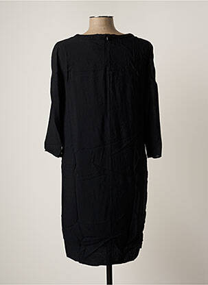 Robe mi-longue coupe fluide manches longues noir TRUSSARDI JEANS femme