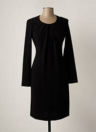 Robe mi-longue manches longues manches longues noir TRUSSARDI JEANS femme
