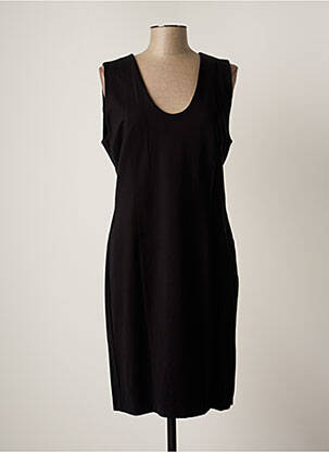 Robe mi-longue sans manche sans manche noir TRUSSARDI JEANS femme
