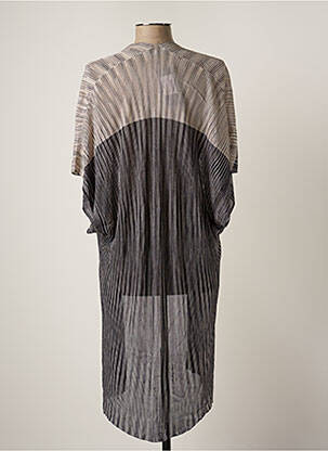 Gilet manches courtes manches manches chauves souris gris ELENA MIRO femme