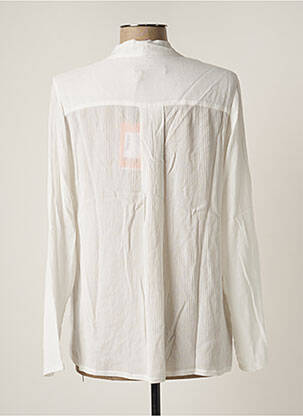 Blouse légère et transparente manches longues blanc TRUSSARDI JEANS femme