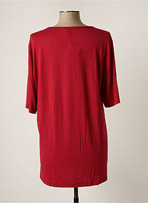 Tunique manches courtes tissage jersey rouge ELENA MIRO femme
