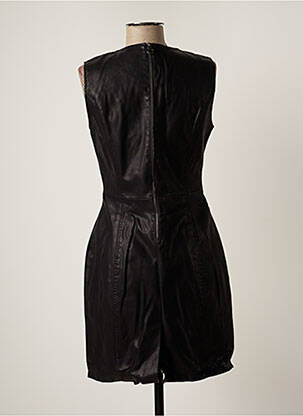 Robe courte fermeture zippée au dos sans manche noir TRUSSARDI JEANS femme