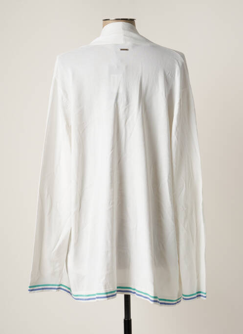 Gilet manches longues blanc ELENA MIRO pour femme