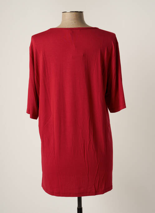 Tunique manches courtes rouge ELENA MIRO pour femme