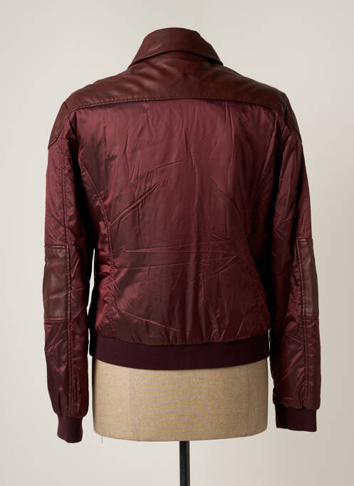 Veste simili cuir rouge TRUSSARDI JEANS pour femme