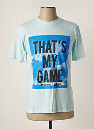 T-shirt coupe droite manches courtes bleu TOM TAILOR homme
