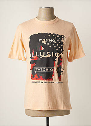 T-shirt coupe droite manches courtes orange TOM TAILOR homme