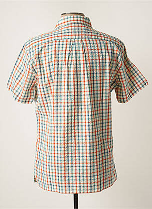 Chemise manches courtes imprimé carreaux beige BARBOUR homme