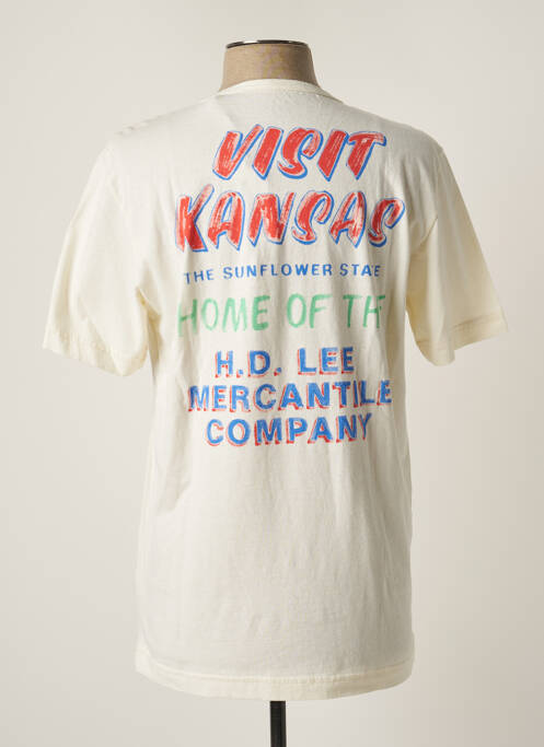 T-shirt beige LEE pour homme