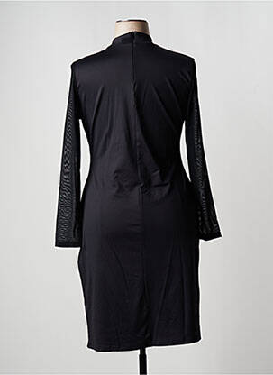 Robe mi-longue manches longues manches longues noir ANNE FONTAINE femme