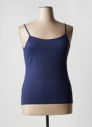 T-shirt stretch fines bretelles bleu ANNE FONTAINE femme