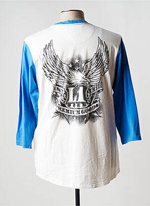 T-shirt coupe cintrée manches 3/4 blanc L1 PREMIUM GOODS homme
