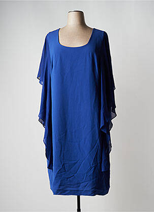 Robe mi-longue bleu ELENA MIRO pour femme