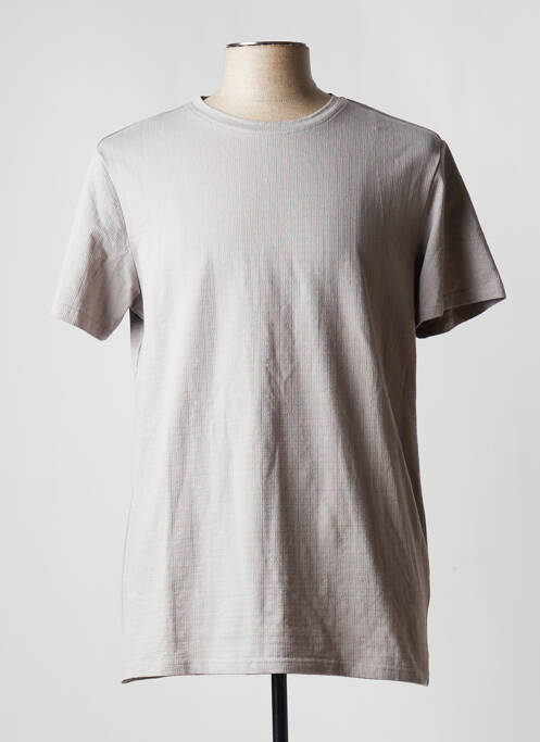 T-shirt gris TERANCE KOLE pour homme