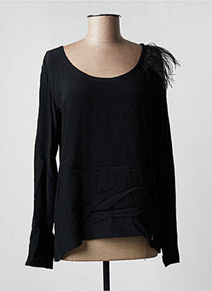 Top coupe cintrée manches longues noir TRUSSARDI JEANS femme