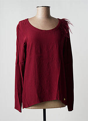 Top coupe cintrée manches longues violet TRUSSARDI JEANS femme