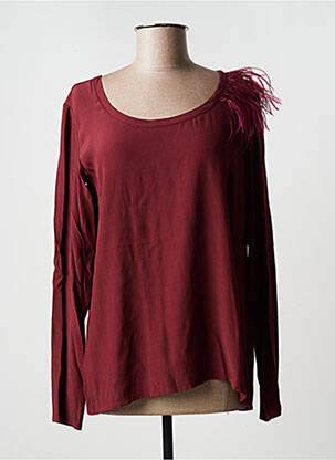 Top coupe cintrée manches longues violet TRUSSARDI JEANS femme
